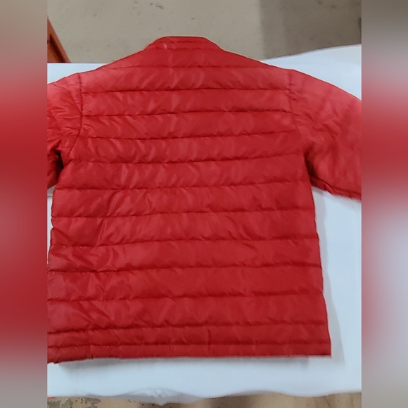 Patagonia Red Quilted Puffer Jacket Coat Boy Sz Large - Picture 5 of 8